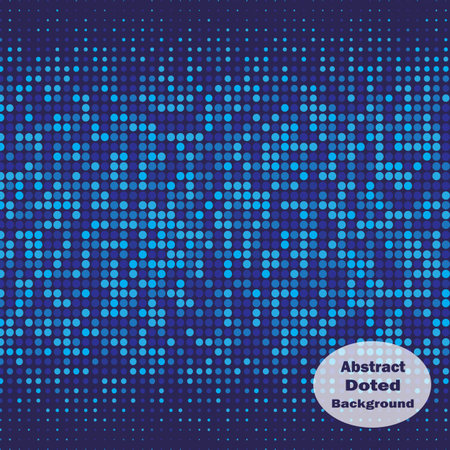 Abstract blue doted background. Halftone. Vector illustrationのイラスト素材
