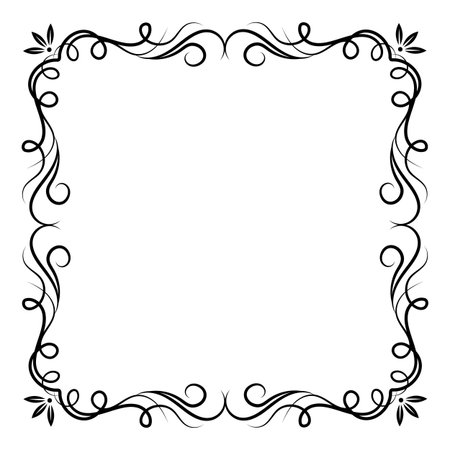 Vintage swirl frame.の写真素材