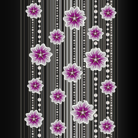 Floral vector background.のイラスト素材