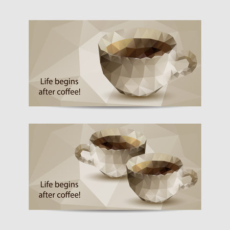 Set of horizontal bannersのイラスト素材