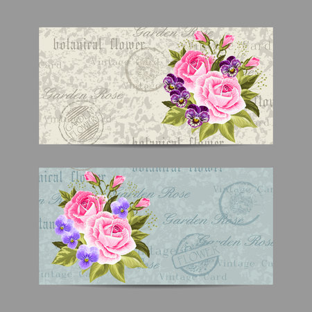 Set of horizontal banners.のイラスト素材