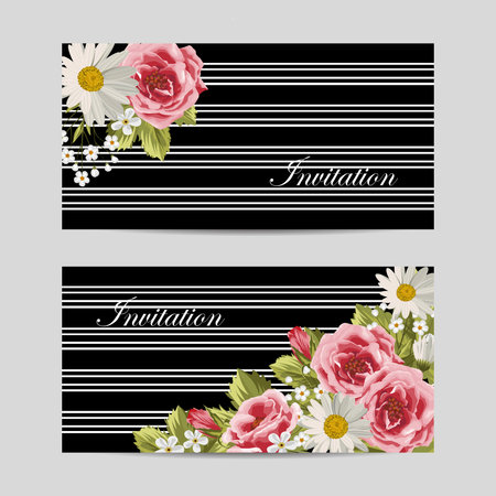 Set of horizontal bannersのイラスト素材