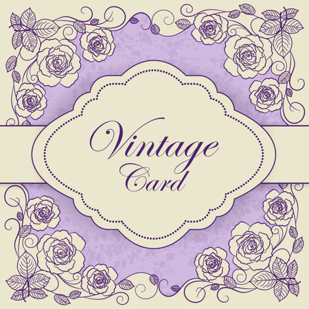 Vintage paper frame.のイラスト素材