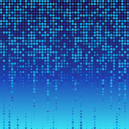 Abstract blue dotted background. Halftone. Vector illustrationのイラスト素材
