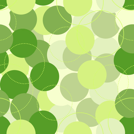 Abstract seamless pattern with the colored circlesのイラスト素材