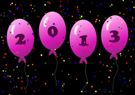 Happy New Year - 2013の写真素材