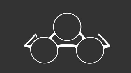 Glasses with third eye. So magic, so supernatural. Raster.の写真素材