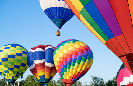 Hot Air Balloon Raceの写真素材