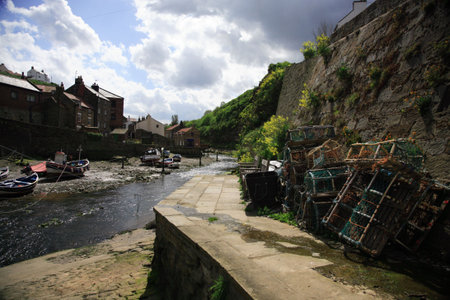 Staithes Harbourの写真素材
