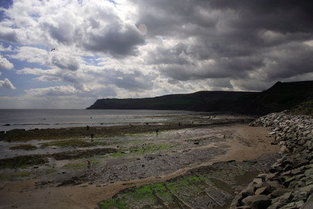Looking out to sea from Robin Hoods Bay
の写真素材