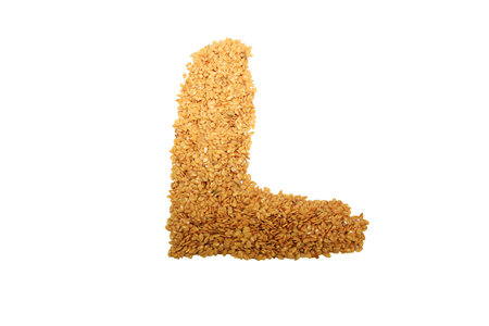 L is for linseed also known as flax seed
の写真素材
