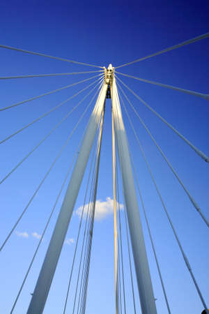 Millennium footbridge In London UKの写真素材