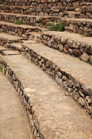 The seats of the Odean Theatre Ephesus Turkeyの写真素材