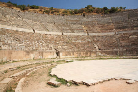 The Great Theatre at Ephesus in Turkeyの写真素材