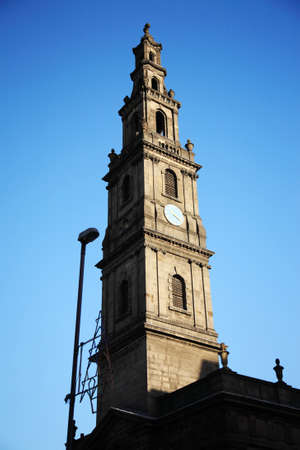 The tower of Leeds Holy Trinity Church の写真素材