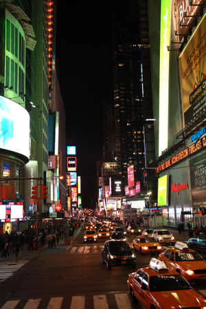 New York City at night, USA