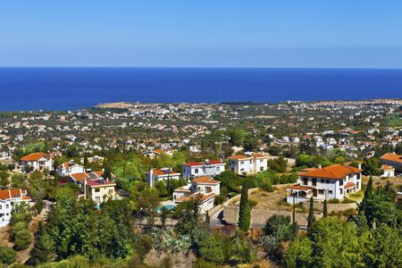 Areal view of Cyprus landscape の写真素材
