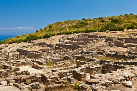 Ancient city of Kameiros on the island of Rhodes.の写真素材