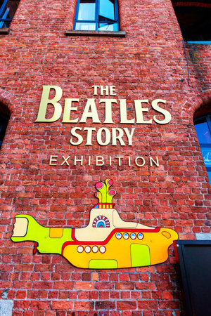 LIVERPOOL, UK - AUGUST 18, 2016: The Beatles Story is a visitor attraction dedicated to the 1960s rock group The Beatles in Liverpool.のeditorial素材