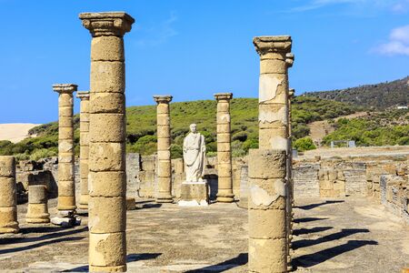 Ruins of Baelo Claudia is an ancient Roman town situated on the Costa de la Luz, some 15km north of Tarifa.の写真素材