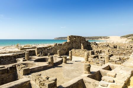 Ruins of Baelo Claudia is an ancient Roman town situated on the Costa de la Luz, some 15km north of Tarifa.の写真素材