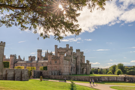 Ruins of Lowther Castle and it's gardens in the English Lake District is popular tourist destination.のeditorial素材