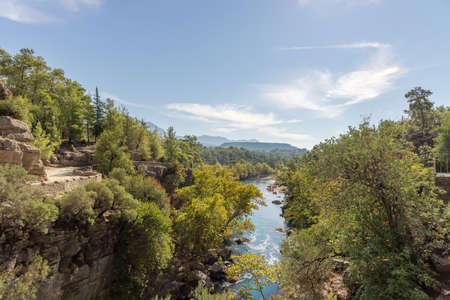 Scenic Koprulu Canyon National Park in the Province of Antalya, Turkey.の写真素材