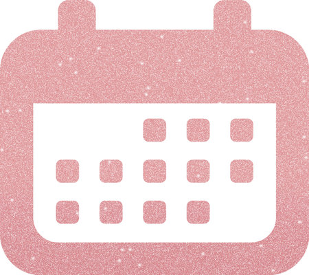 Rose Gold Calendar Icon, Rose Gold Icon Setの写真素材
