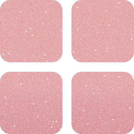 Rose Gold Grid View Icon, Rose Gold Icon Setの写真素材