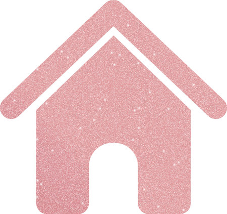 Rose Gold Home Icon, Rose Gold Icon Setの写真素材