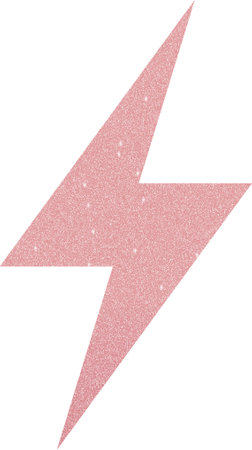 Rose Gold Energy Electricity Icon, Rose Gold Icon Setの写真素材