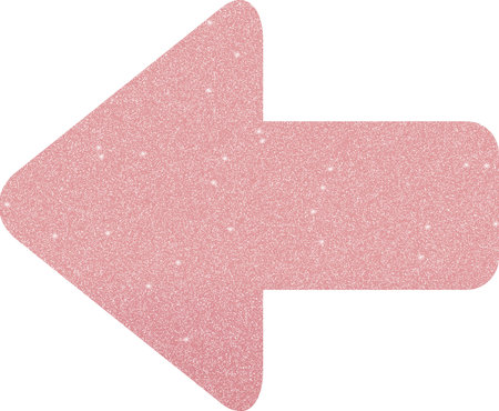 Rose Gold Left Arrow Icon, Rose Gold Icon Setの写真素材