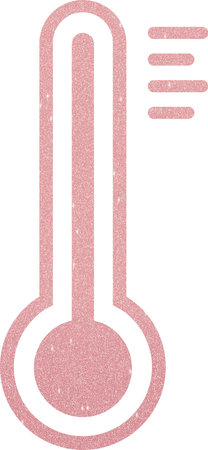 Thermometer grainy textured icon for overlay watermark stamps.の写真素材