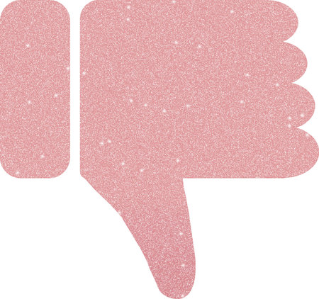 Thumb down and thumbs down icon in pink color. Vector illustration.の写真素材