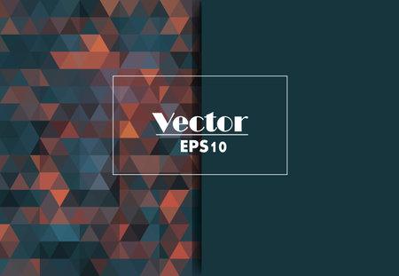 brown gray triangle abstract background. art brown gray with triangles abstract image digital vector backgroundのイラスト素材