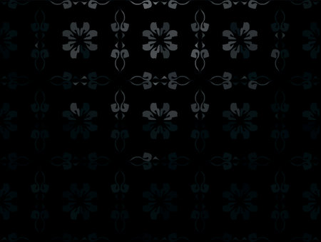 Seamless charcoal small floral elements wallpaperのイラスト素材