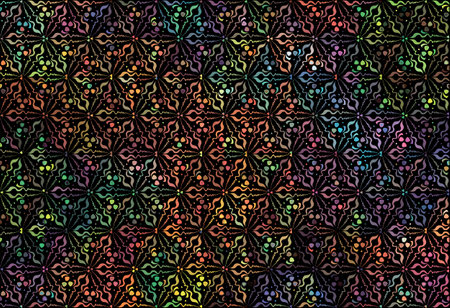 Multicolored cute twigs. Floral multicolored abstraction. greeting card. . vector illustrationのイラスト素材