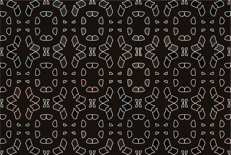 Vector ornamental geometric floral background. Seamless pattern for your design wallpapers, pattern fills, web page backgrounds, surface textures.のイラスト素材