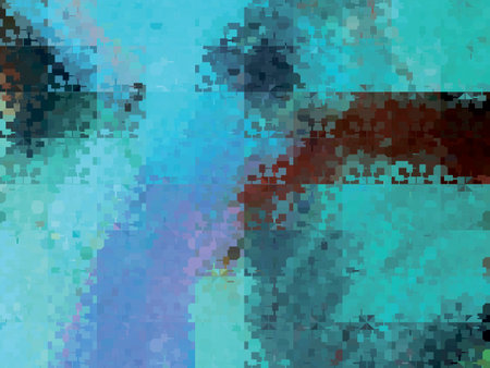 Abstract random shapes. 2d illustration. Artistic modern art patterns on flat concrete wall. Painted rough surface. brush strokesのイラスト素材