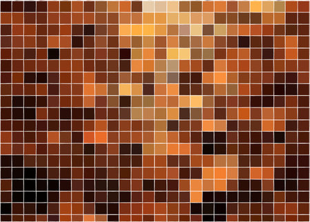 Seamless six-color pixel camouflage. The colors of golden autumn. editable.のイラスト素材