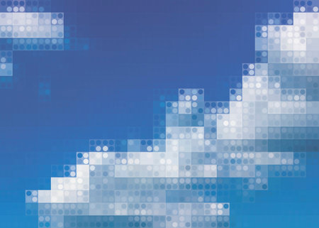 Vector blurred background - storm cloudy skyのイラスト素材
