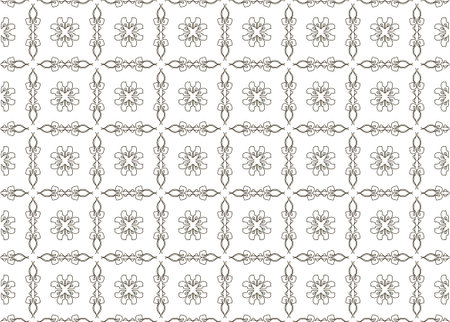 Floral hand-drawn seamless pattern. Doodle background.のイラスト素材
