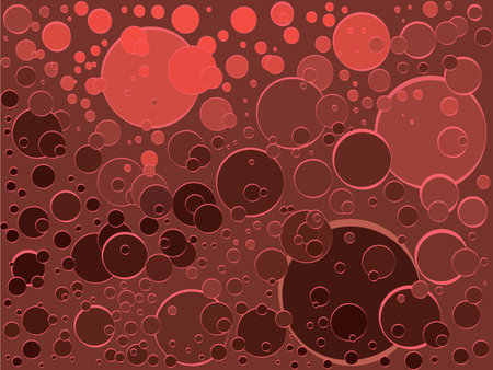 vector background stylized sparkling red wine bubblesのイラスト素材