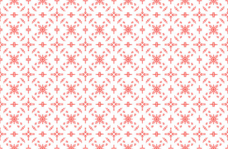 well like ethnic patterns for embroidery stitch in redのイラスト素材