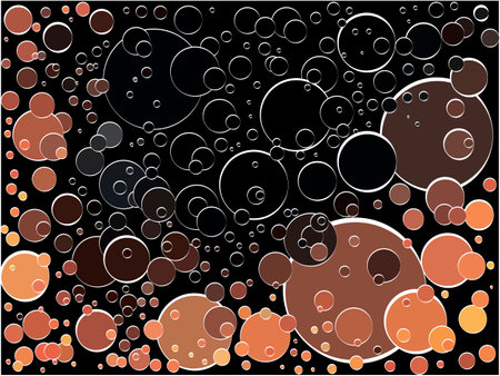 Vector background of cola bubbles. Sparkling bubblesのイラスト素材