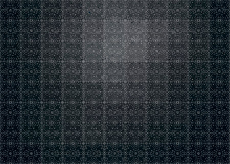 Black Elegant vintage abstract floral pattern. seamless wallpaperのイラスト素材