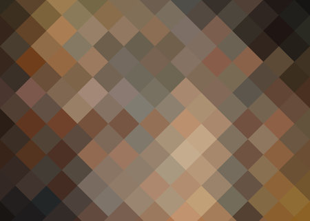 Vector Checkered Halftone Pattern Smooth Curved Border Red Blue Abstract Background. Checkered Rounded Square Dots Blur Texture Pop Art Design. Half Tone Contrast Graphic Minimalist Art Wide Wallpaperのイラスト素材