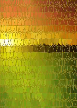 stained glass abstract background beautiful landscape / stained glass abstract background landscapeのイラスト素材