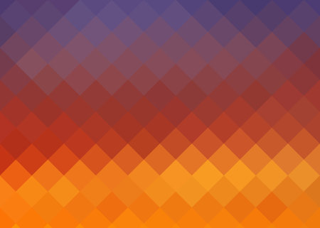 Yellow Abstract Pattern - Triangle and Square pattern in yellow and orange colorsのイラスト素材