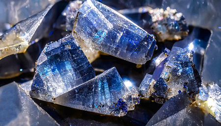 Blue Sapphire Persian Salt - Close upの写真素材